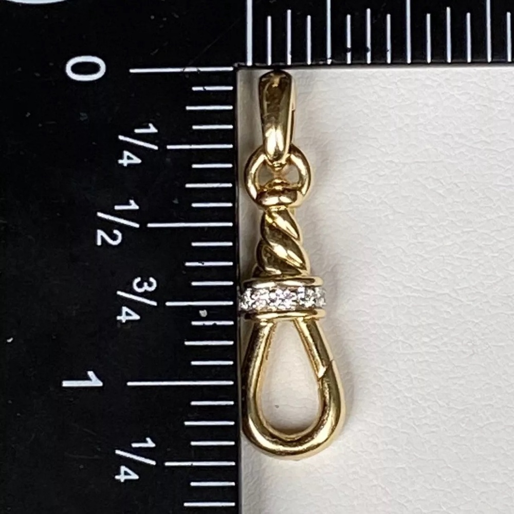 David Yurman 18k gold diamond amulet grabber. - Picture 4 of 6
